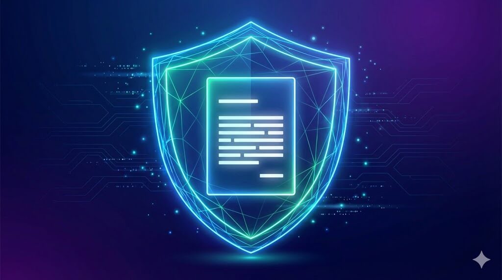 Plain text acting as a shield against AI detection errors.